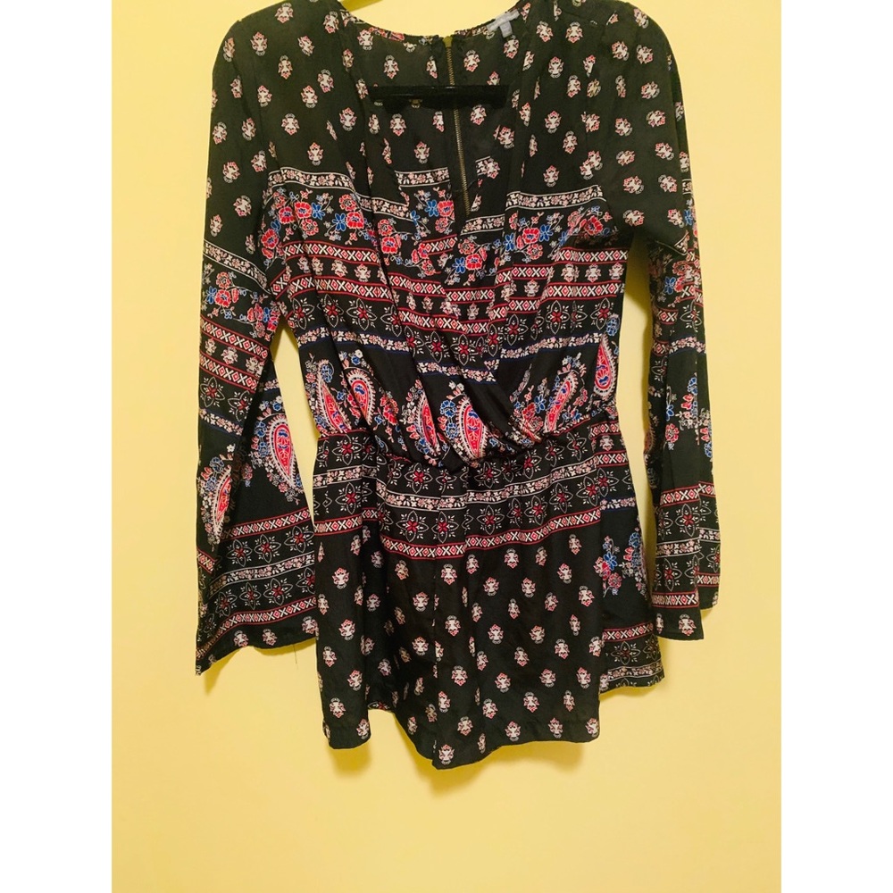 Cross top romper